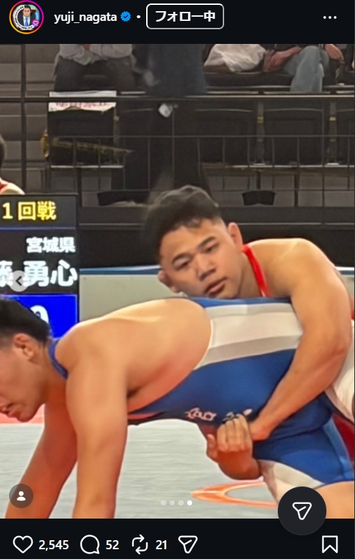 永田裕志のインスタグラムから