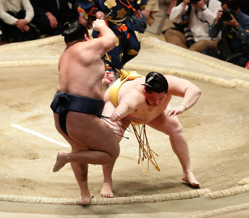 遠藤7勝「この勝ちムダにしないよう」鶴竜撃破金星 - 大相撲 : 日刊