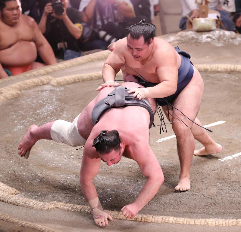 鶴竜、綱の技で怪力栃ノ心制す 初連覇で完全復活だ - 大相撲 : 日刊