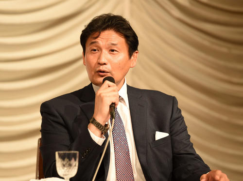 一般社団法人貴乃花道場設立を発表する元貴乃花親方の花田光司氏（撮影・横山健太）