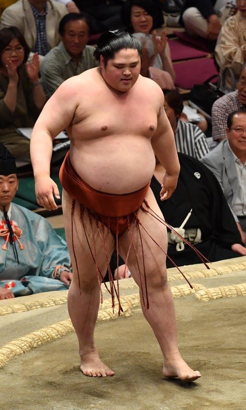 勝利した貴源治（撮影・柴田隆二）