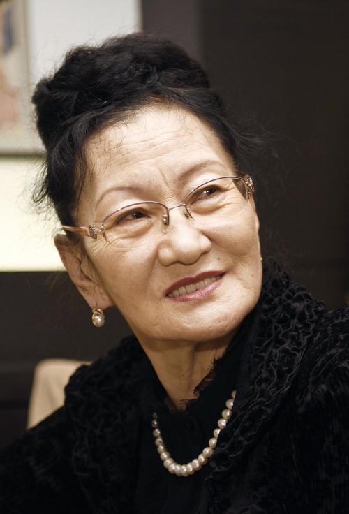 横綱白鵬関の母親タミルさん（共同）