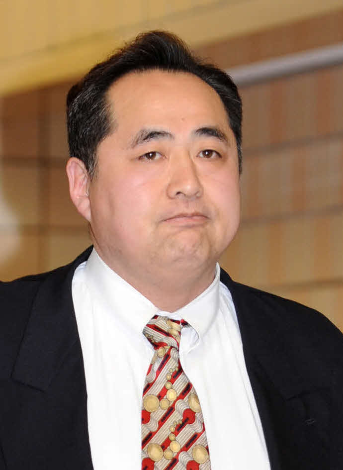 芝田山広報部長(第62代横綱・大乃国)（2011年4月7日撮影）