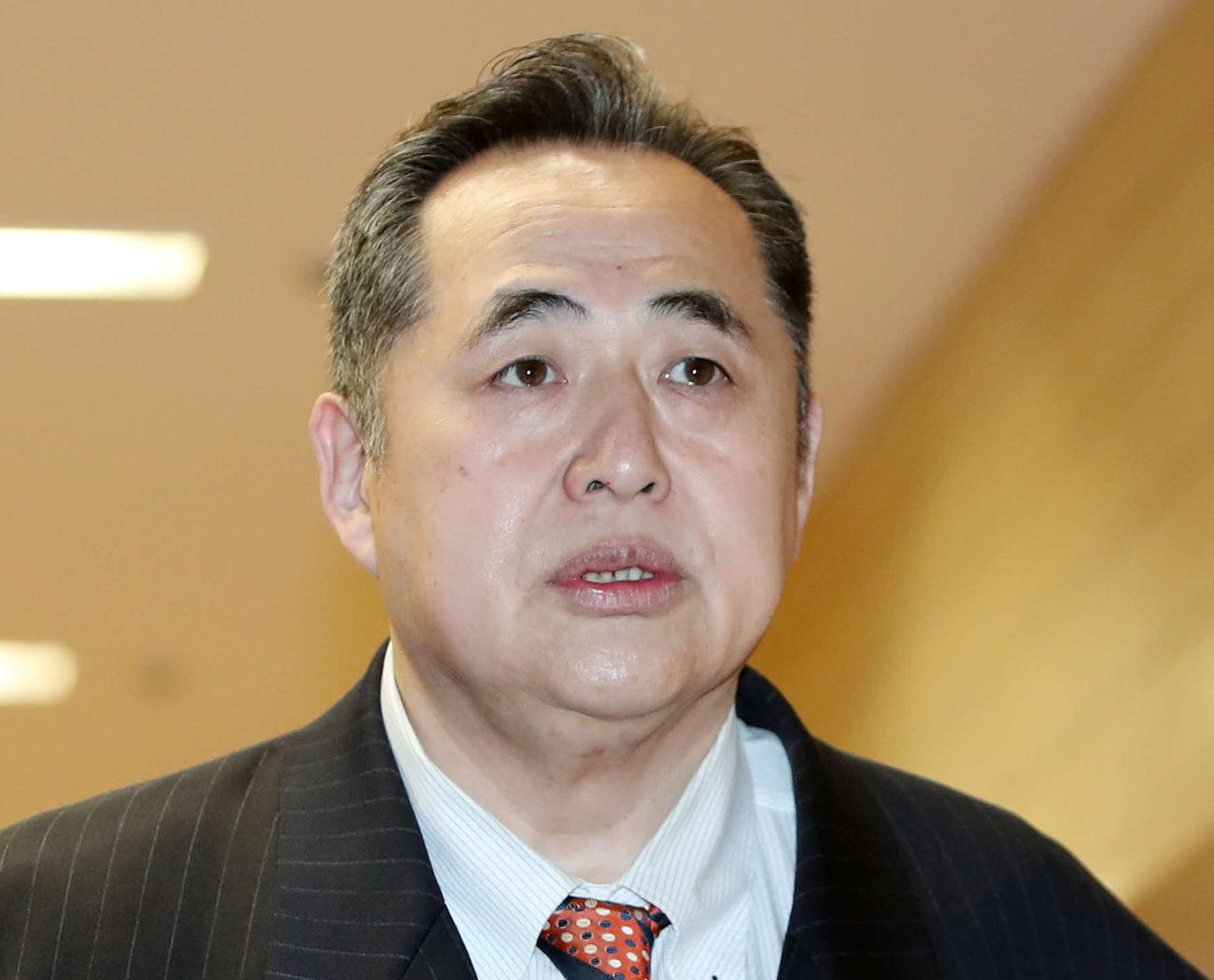 芝田山広報部長（2018年12月19日撮影）
