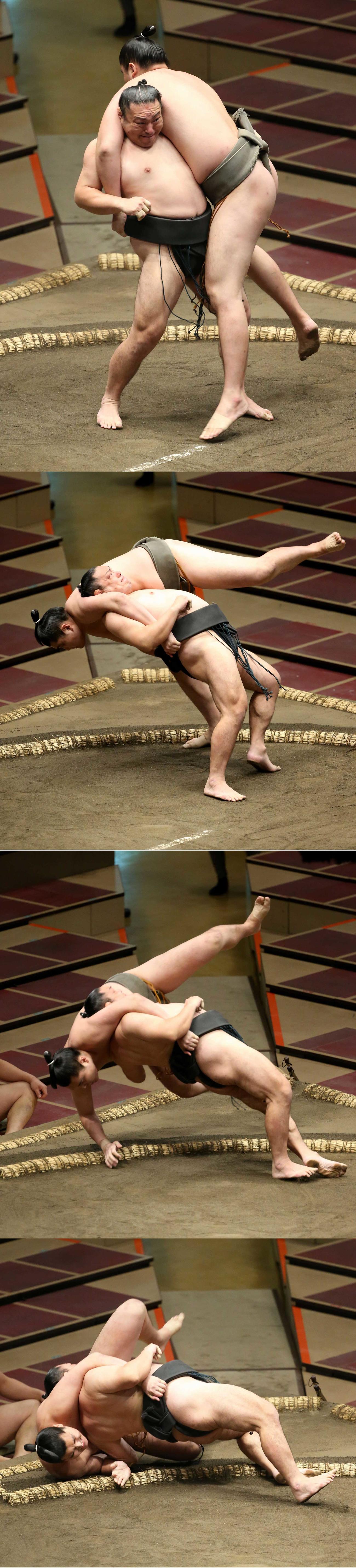 聡ノ富士の居反り連続写真（撮影・河田真司）