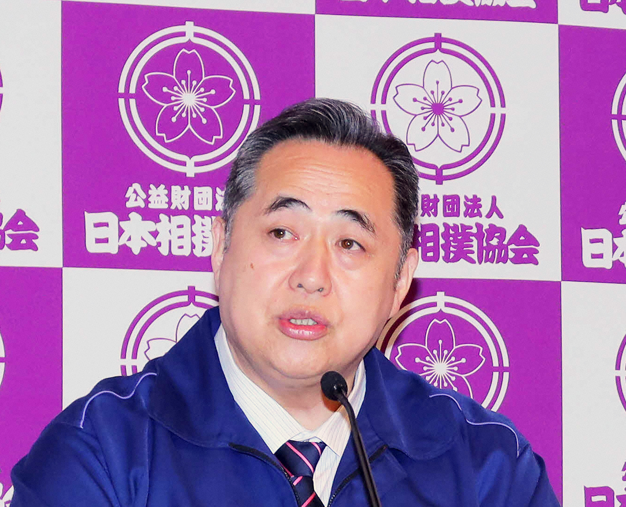 芝田山広報部長（2020年4月3日撮影）
