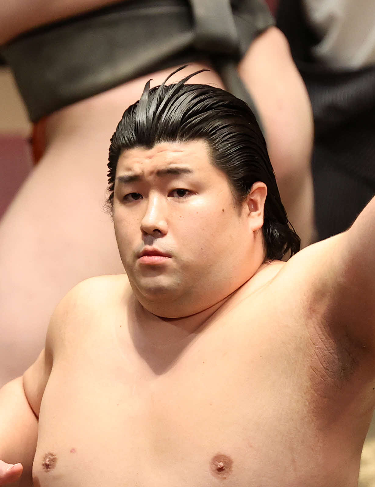三段目優勝の深井（撮影・鈴木正人）
