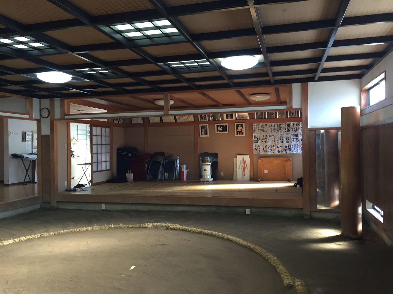 17年1月、式秀部屋の稽古場