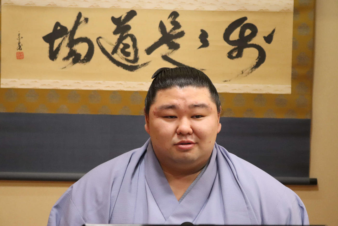 秋場所で初優勝した正代（2020年9月28日撮影）