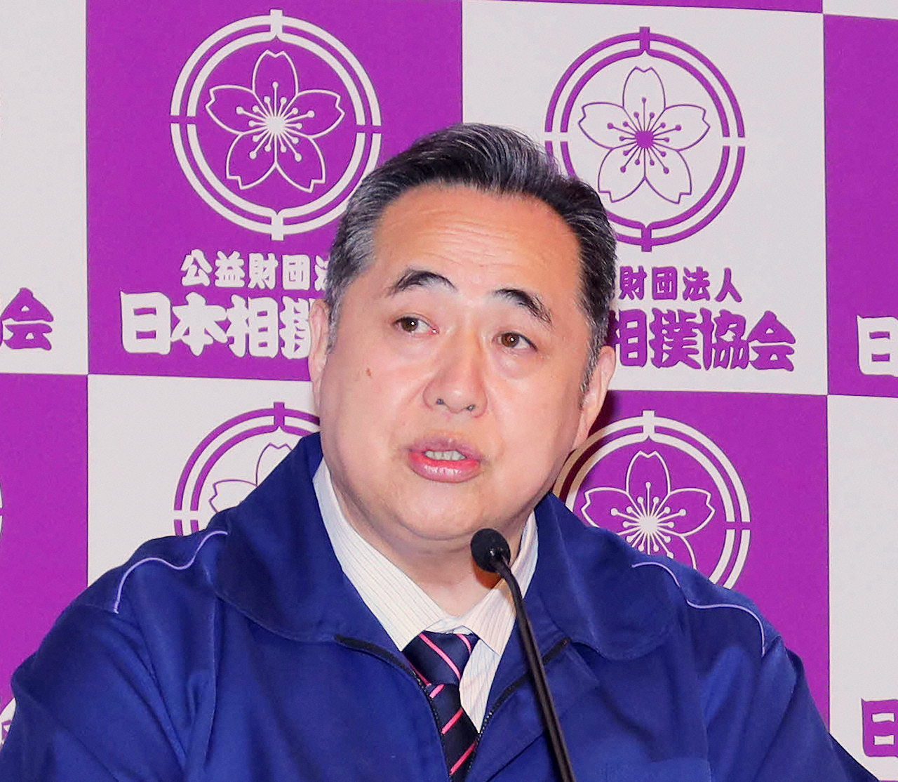 芝田山広報部長（2020年4月3日撮影）