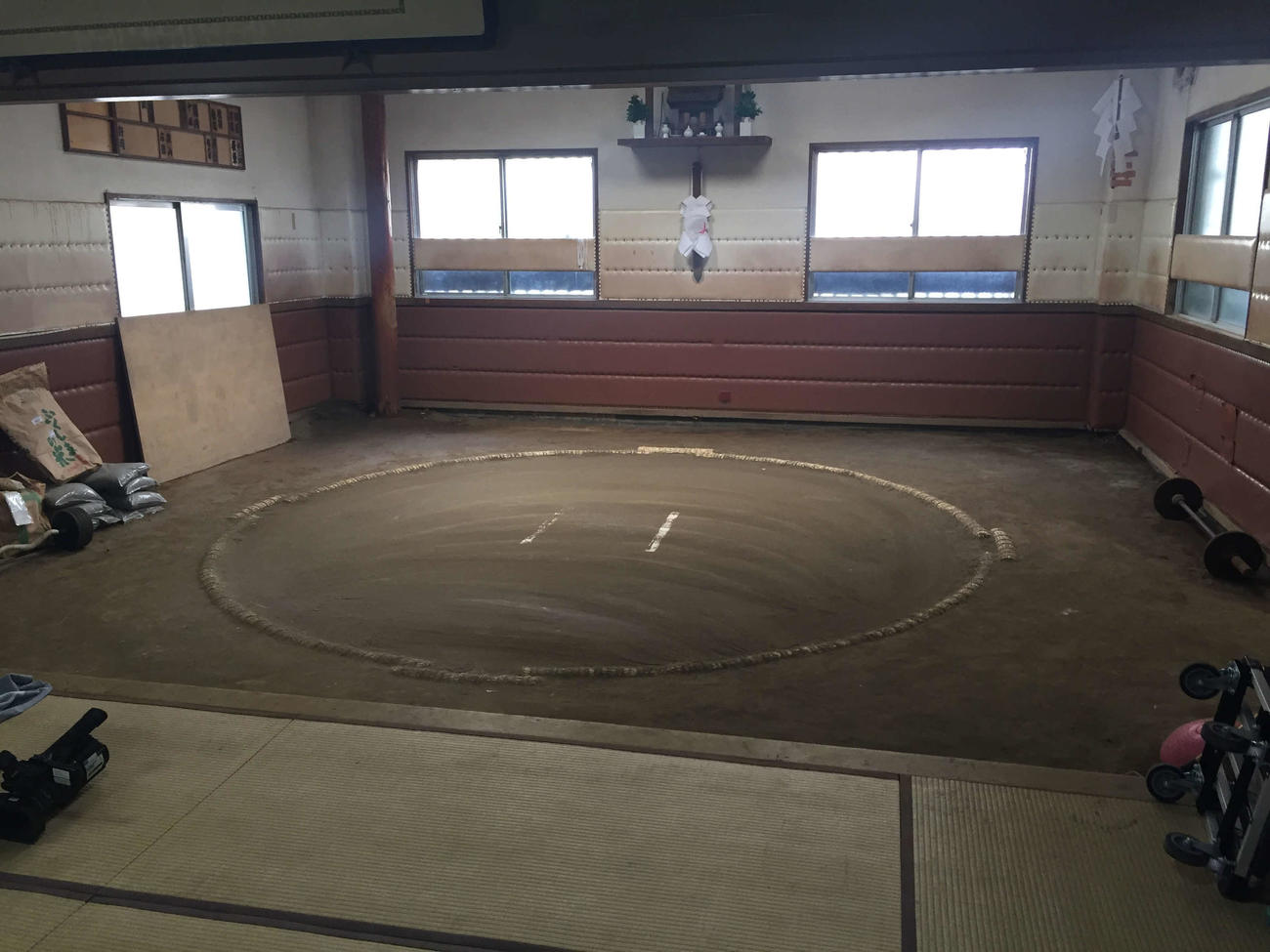 旧井筒部屋の稽古場