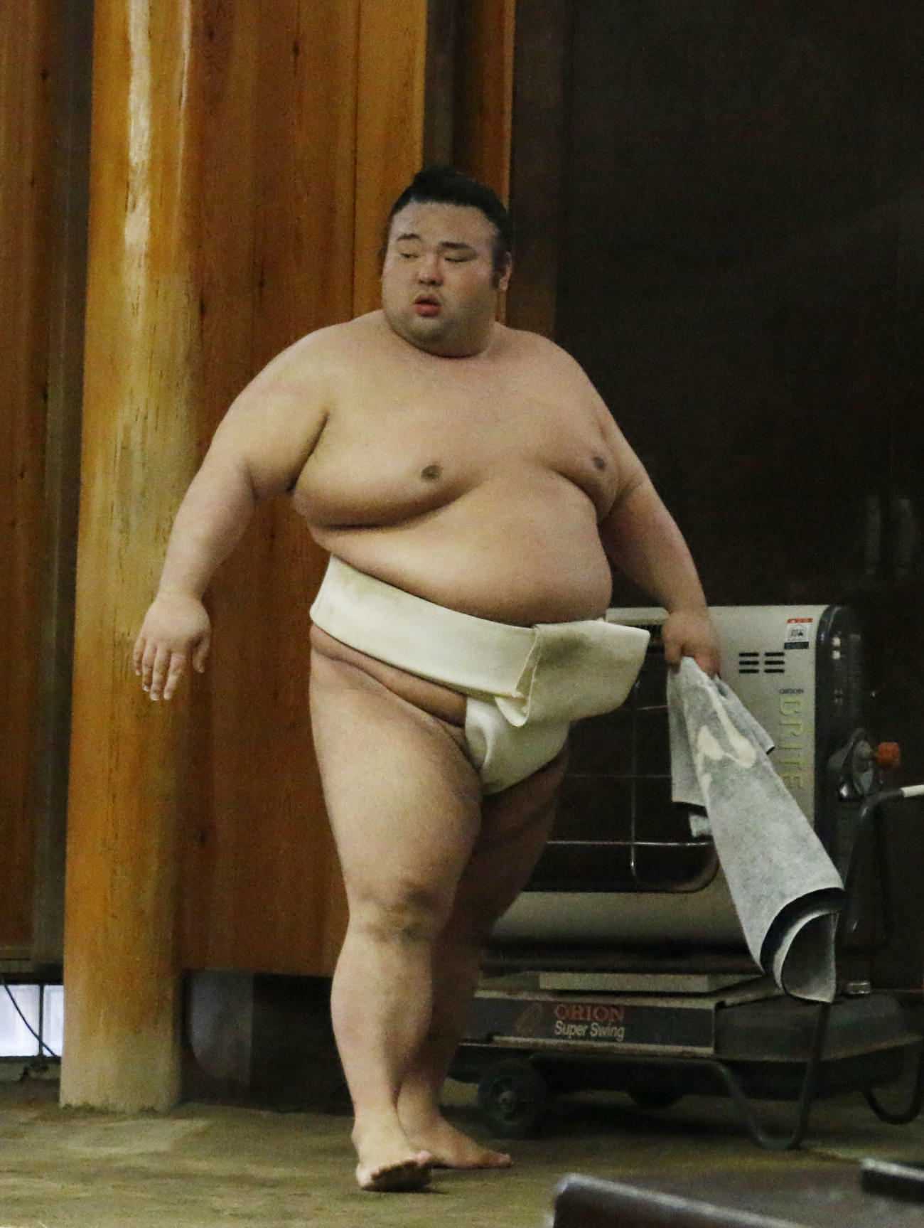 初場所に向けて稽古をする貴景勝