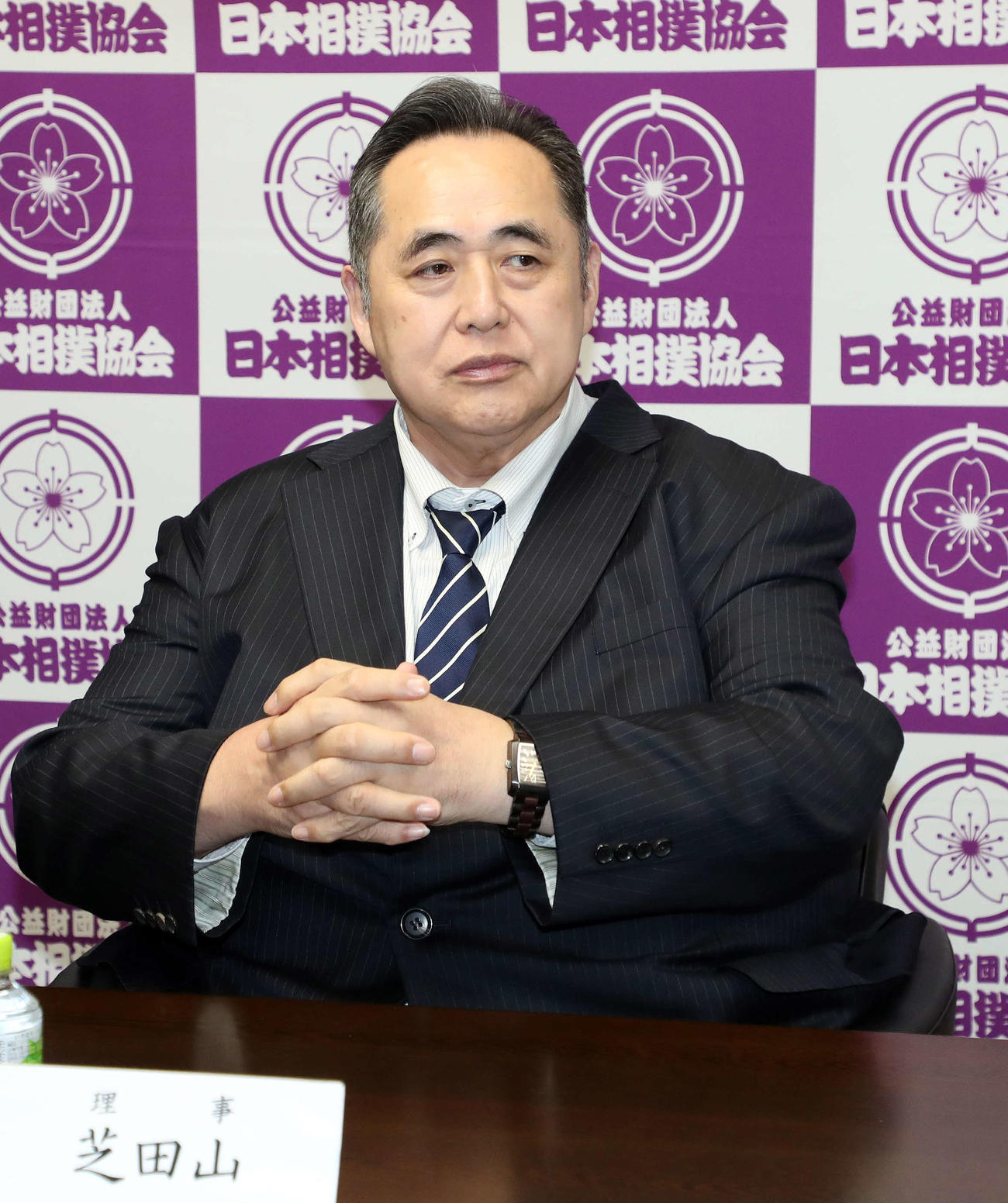 芝田山広報部長（2019年8月31日撮影）
