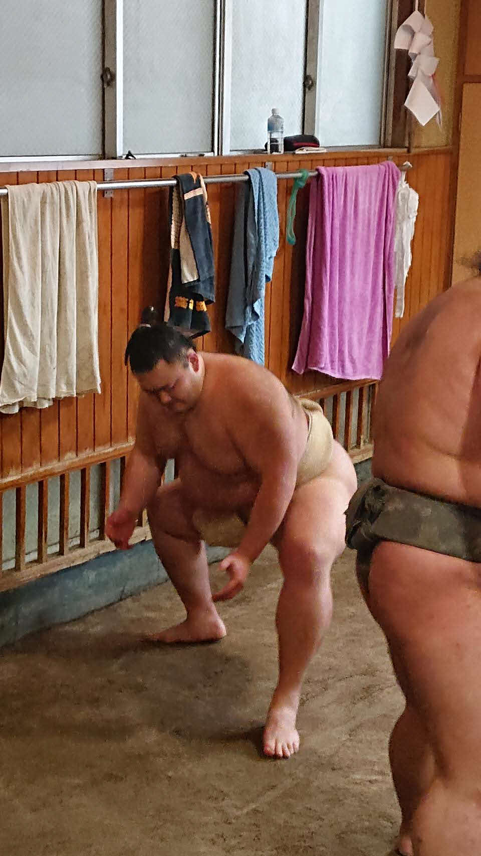 春場所に向けて稽古する朝乃山（日本相撲協会提供）
