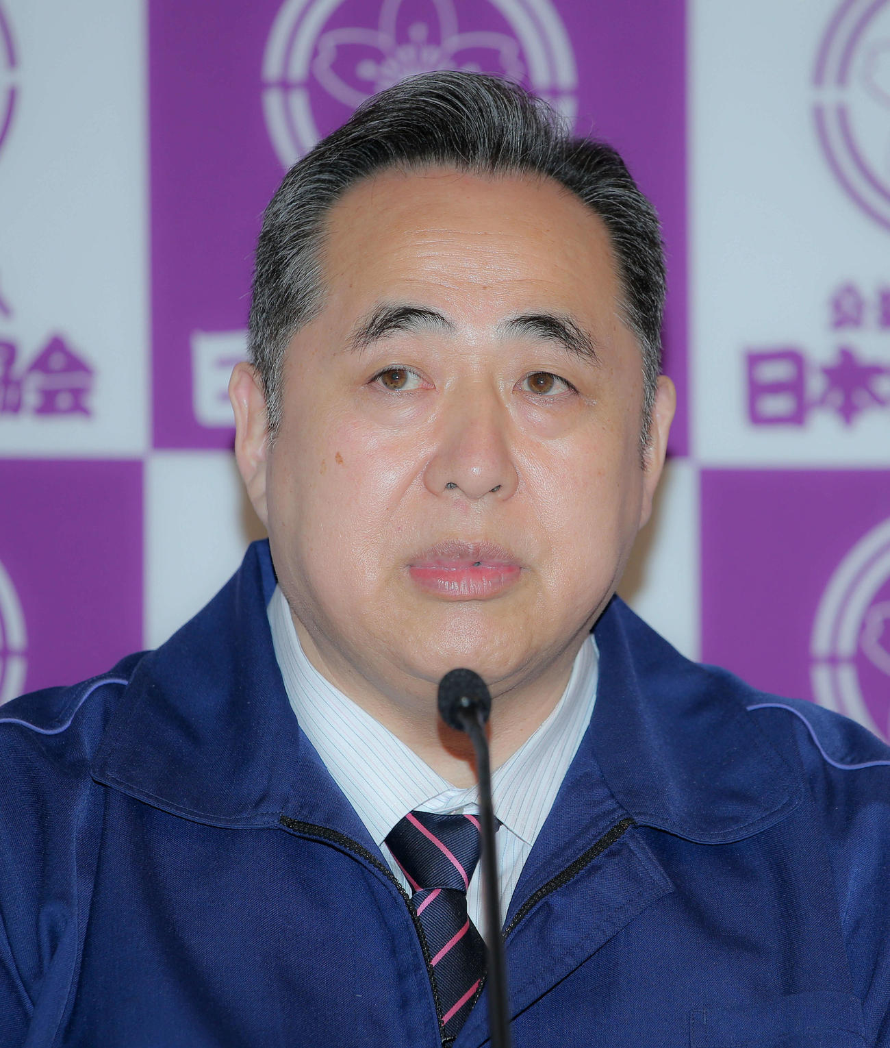 芝田山広報部長（2020年4月3日撮影）