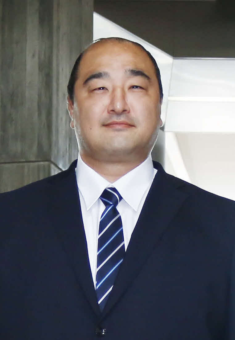 元安美錦の安治川親方（2019年8月13日撮影）