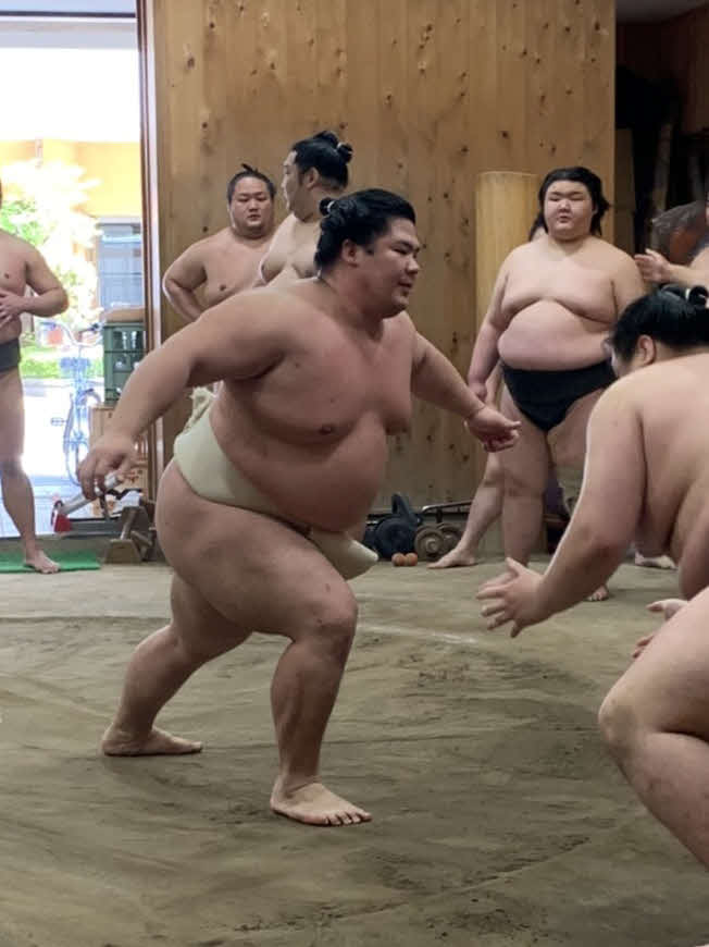 夏場所に向けて稽古に励む宇良（日本相撲協会提供）