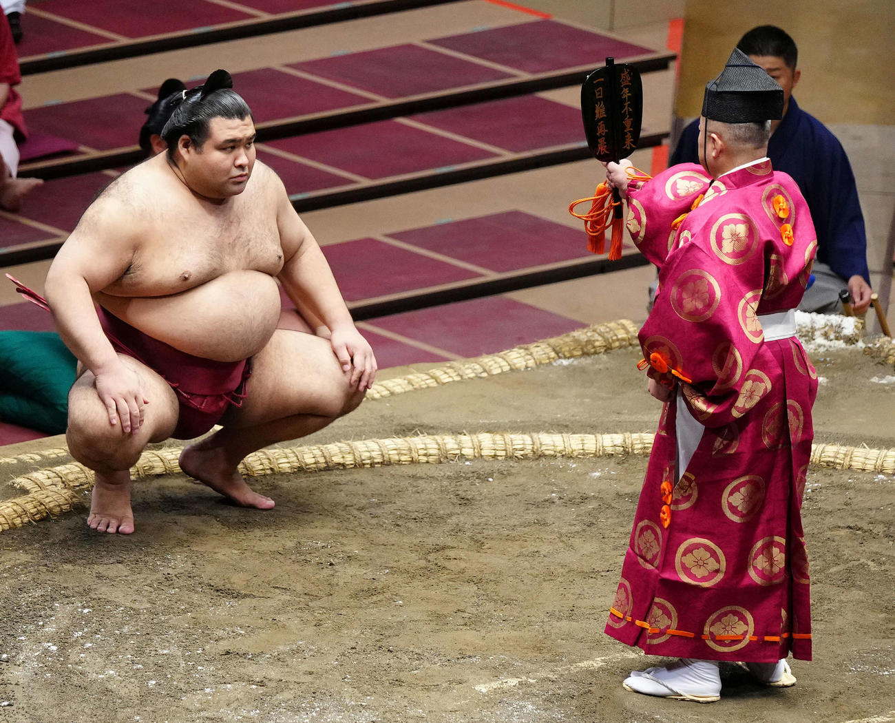 豊昇龍の休場で不戦勝となった高安（撮影・江口和貴）