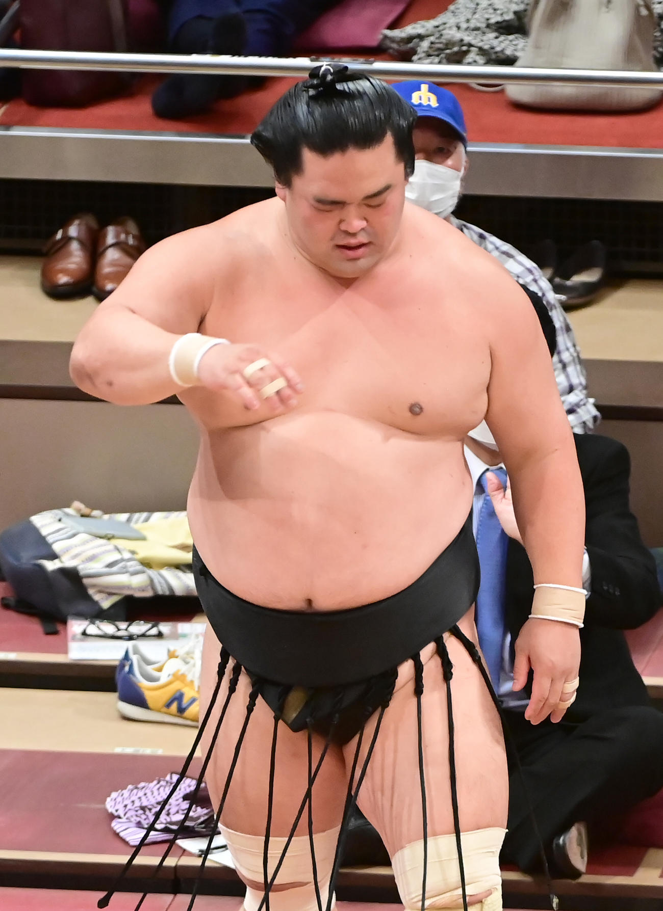 3敗目を喫した妙義龍（撮影・小沢裕）