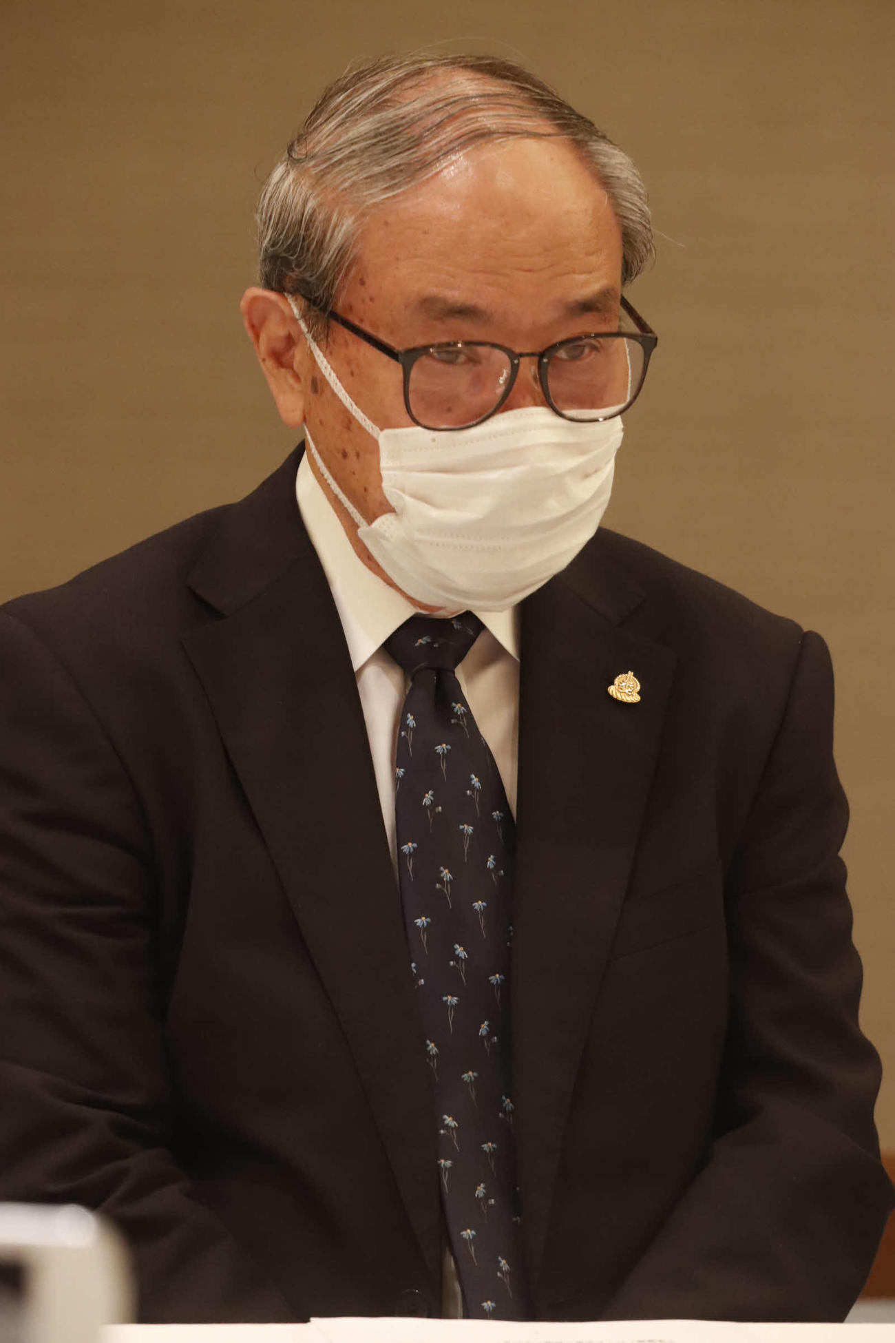 横綱審議委員会の矢野弘典委員長（2021年7月19日代表撮影）