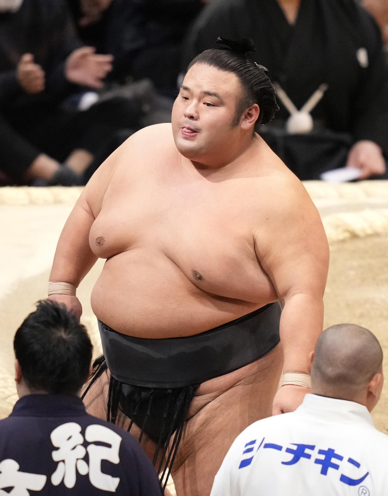 1敗を喫した貴景勝（撮影・小沢裕）