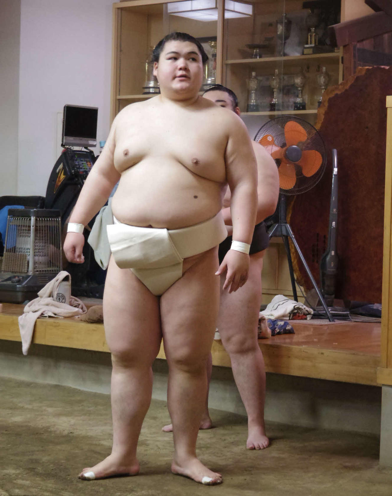 初場所に向けて稽古する王鵬（代表撮影）