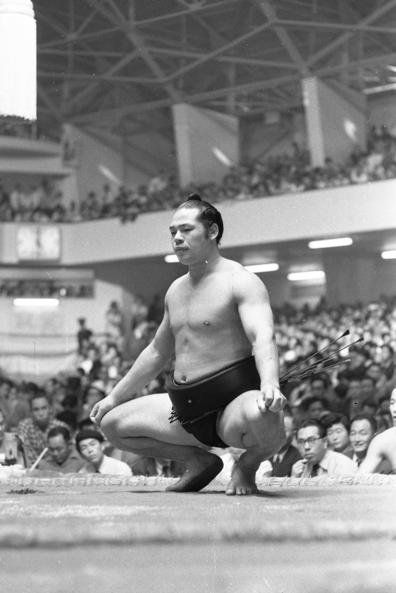 現役力士時代の安念治さん（1955年5月27日撮影）