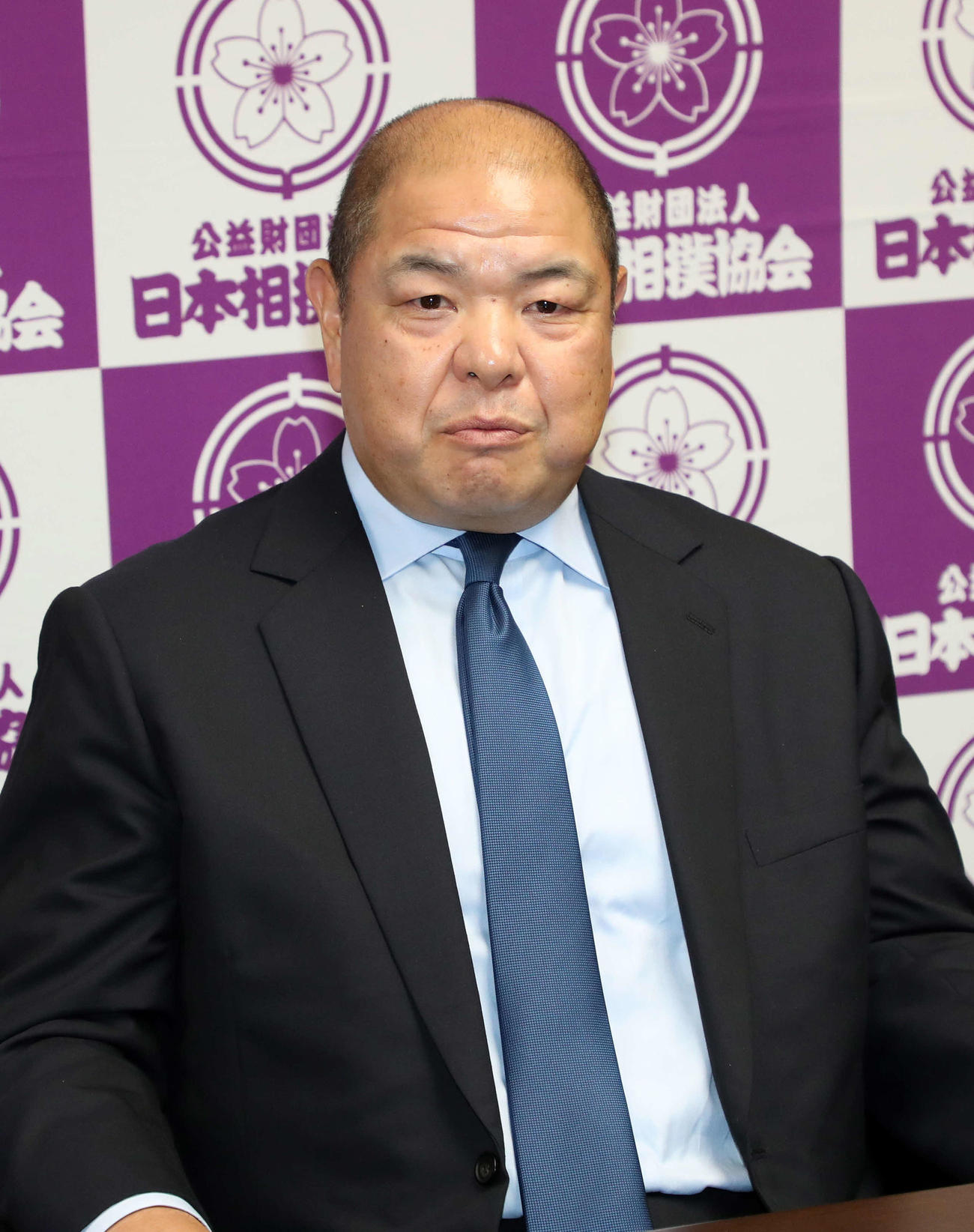 日本相撲協会の八角理事長（2019年8月31日撮影）