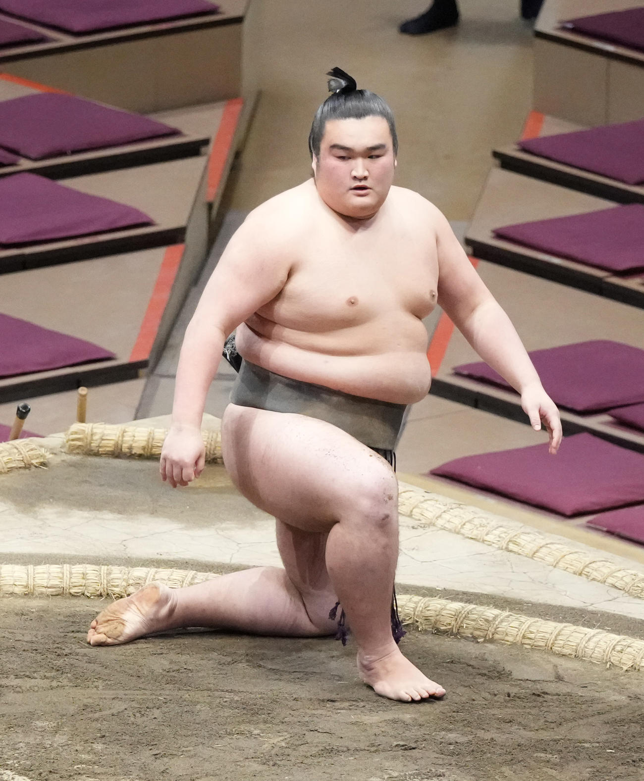 序二段優勝を決めた朝阪神（撮影・小沢裕）