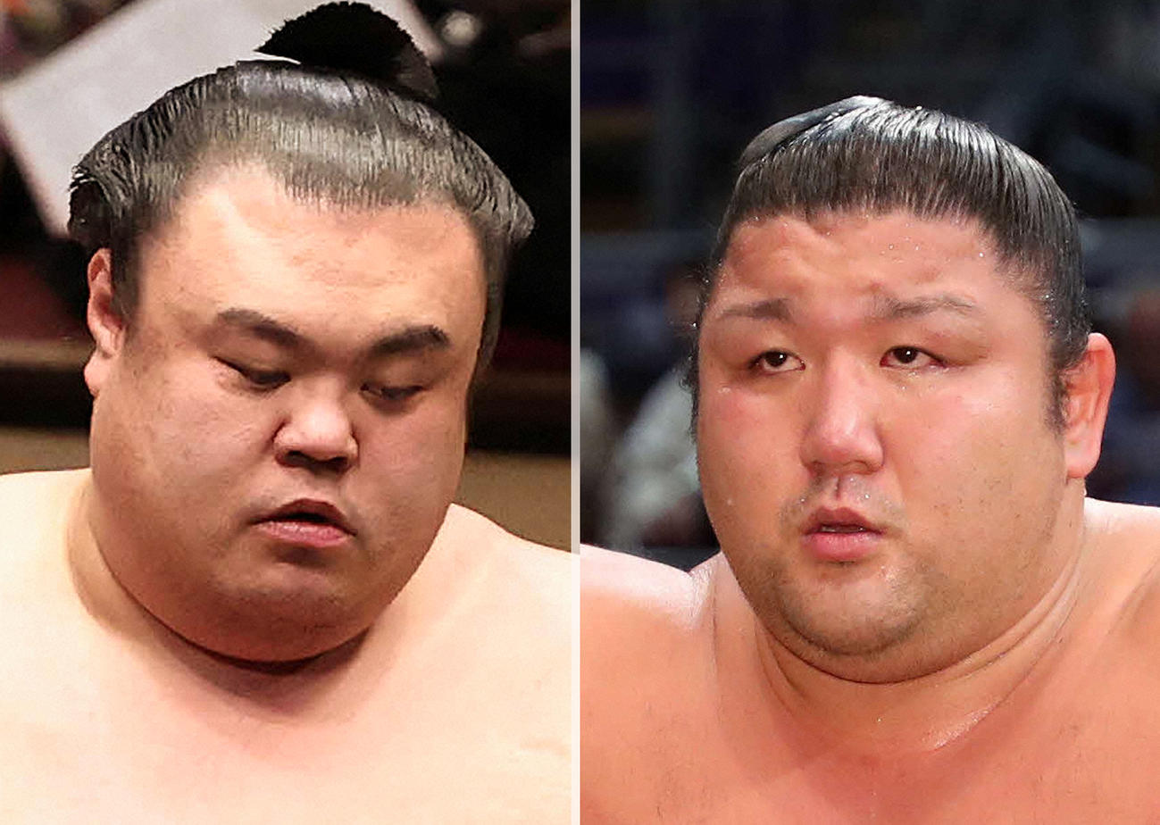 英乃海（左）と紫雷