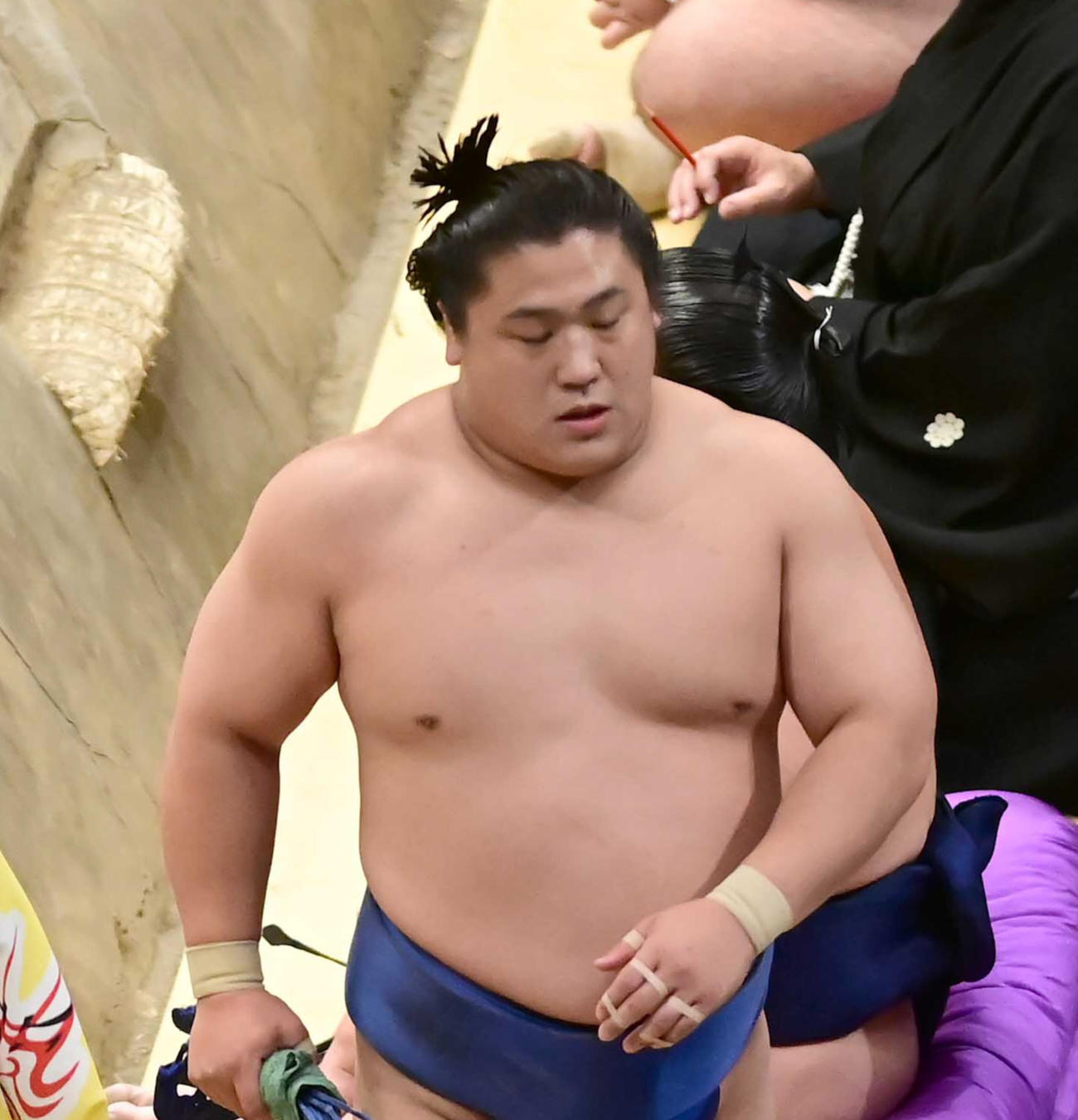 5敗目を喫した若隆景（撮影・小沢裕）
