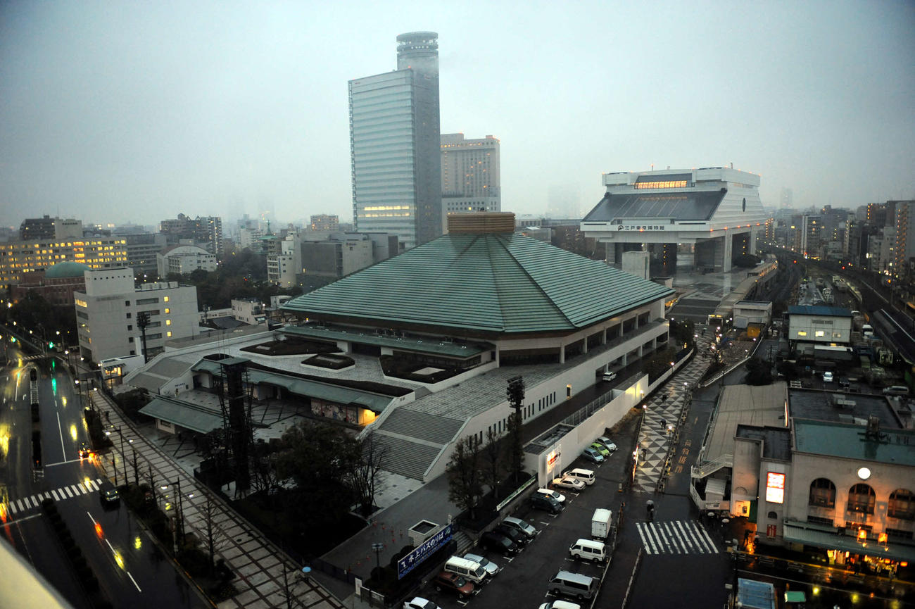 両国国技館（2011年2月11日撮影）