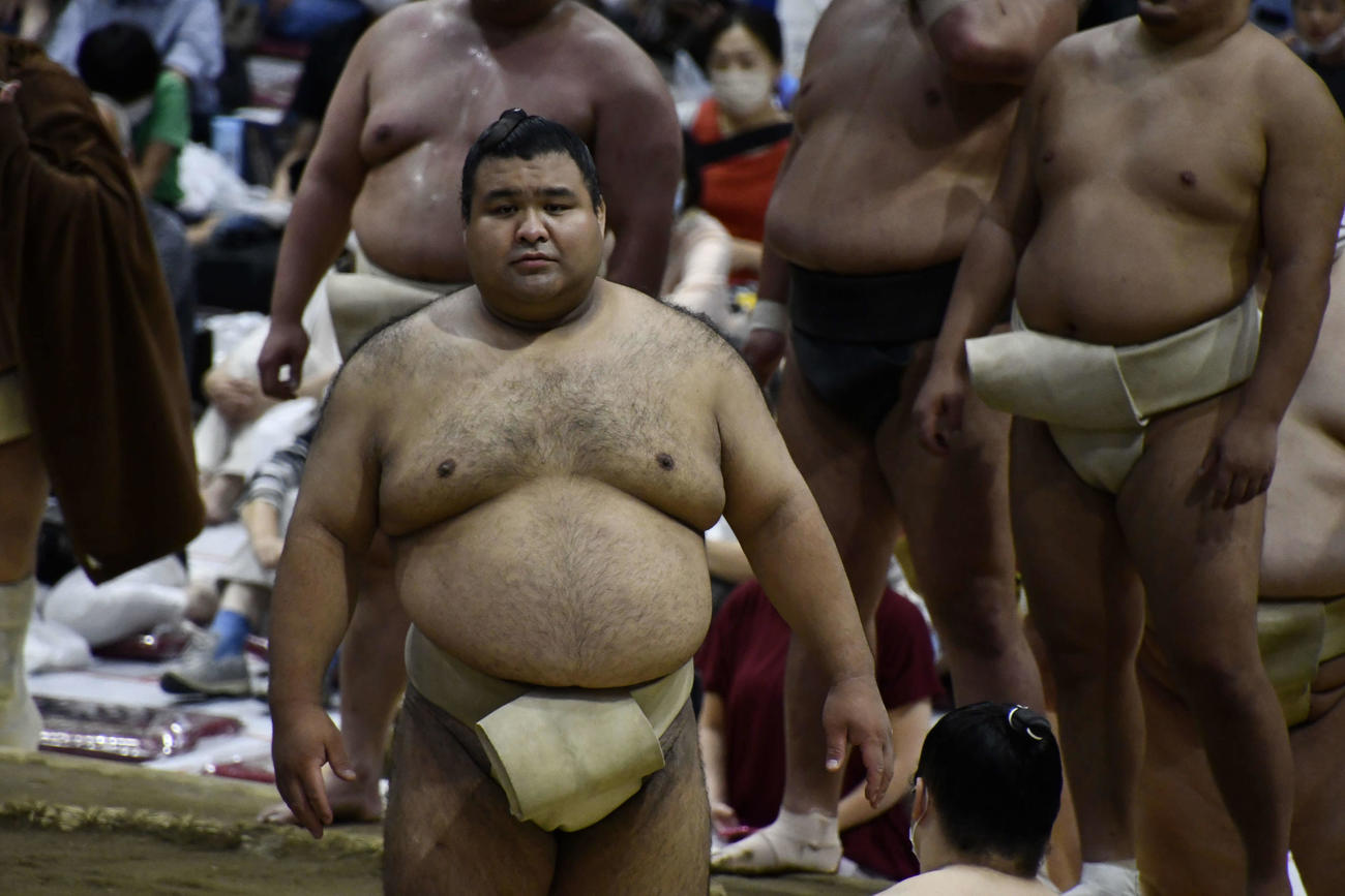 凛々しい姿を見せる高安（撮影・平山連）