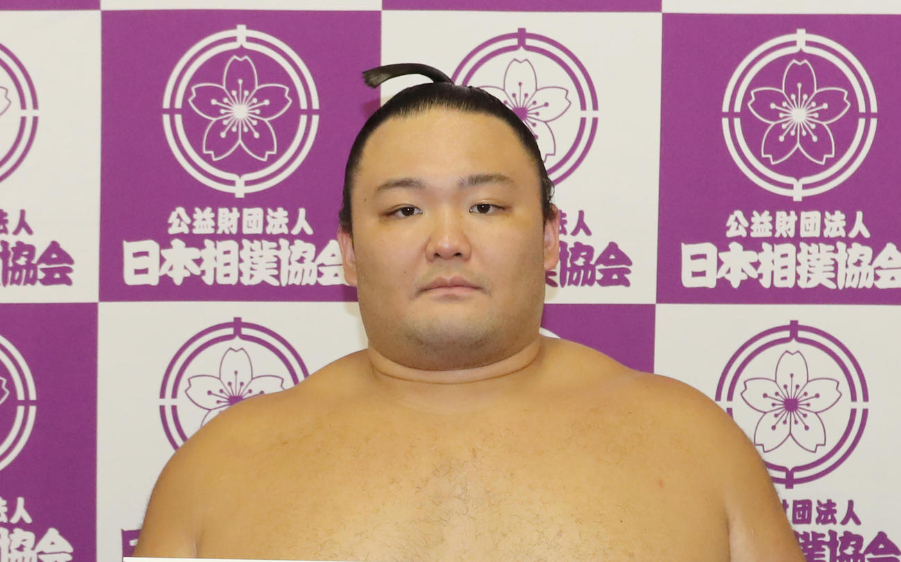 朝乃山（2022年7月24日撮影）