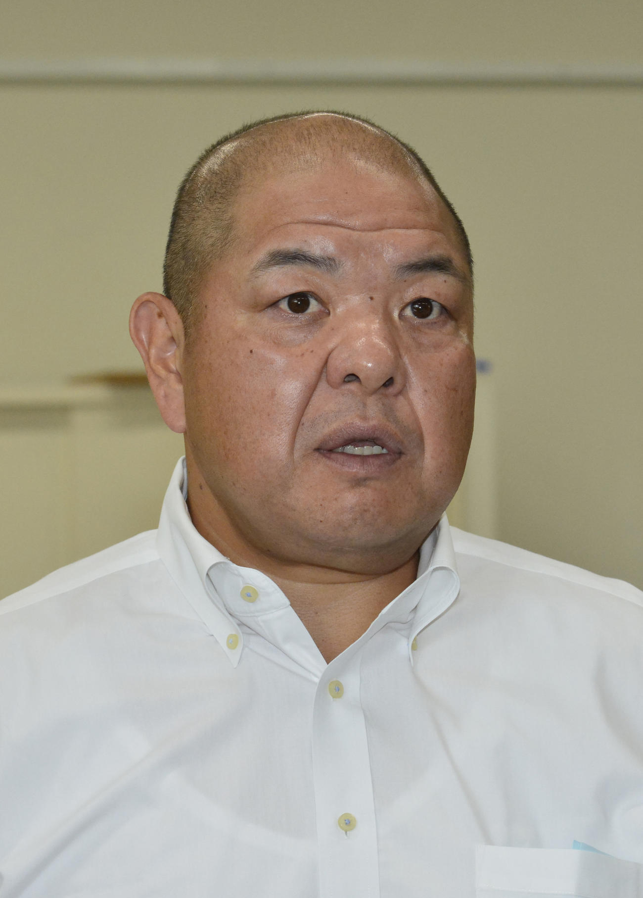 八角理事長（元横綱北勝海）（2016年9月2日撮影）