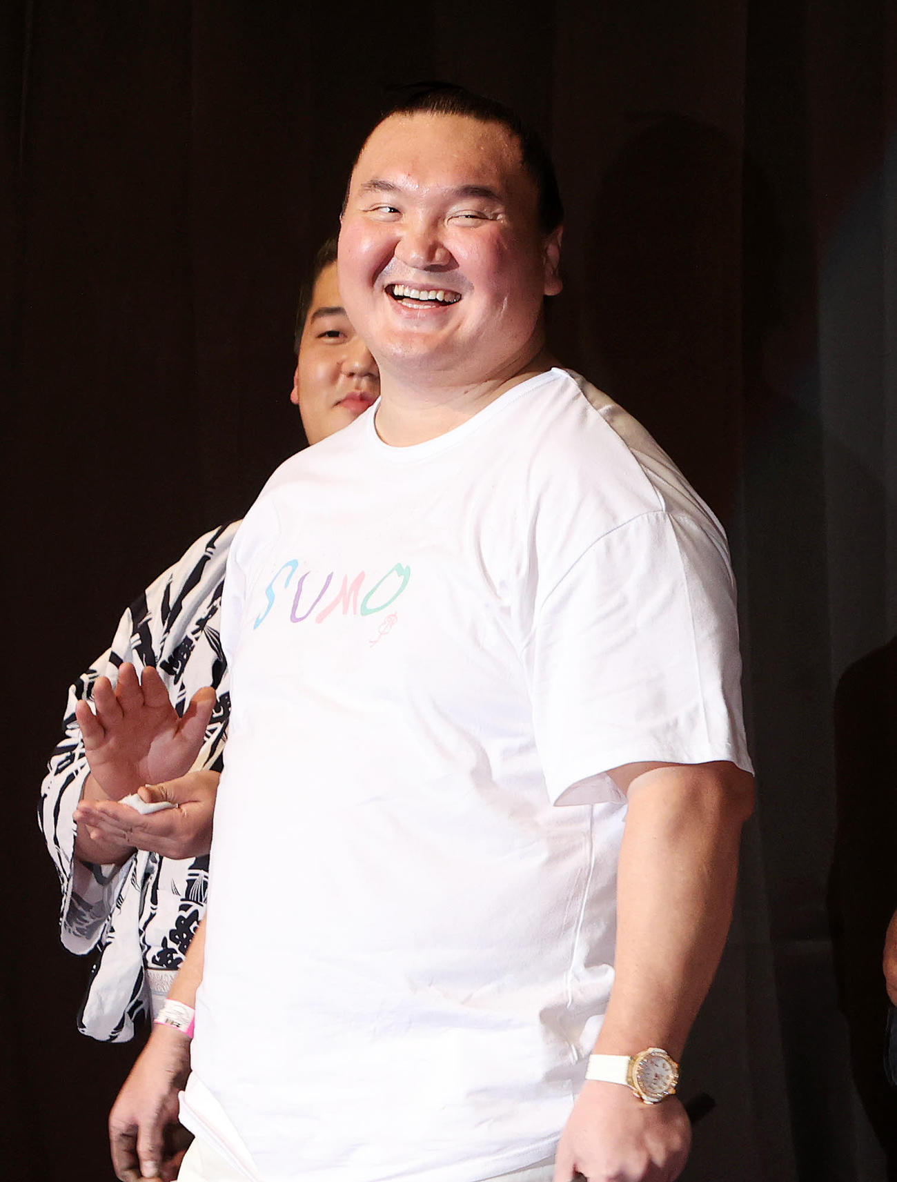 手形早押しギネス記録に認定され笑顔を見せる宮城野親方（元横綱白鵬）（撮影・鈴木正人）