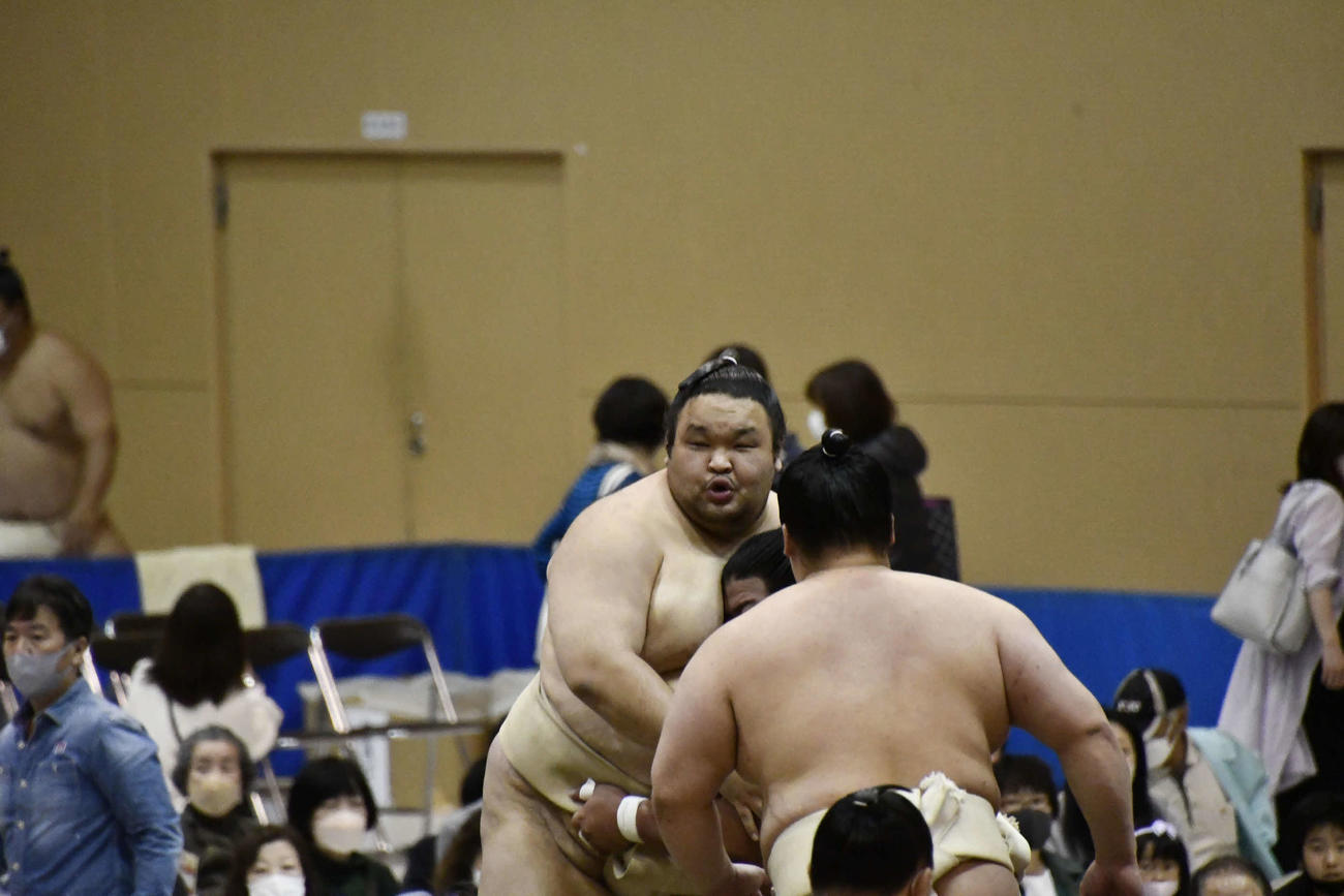 稽古に参加する水戸龍（撮影・平山連）