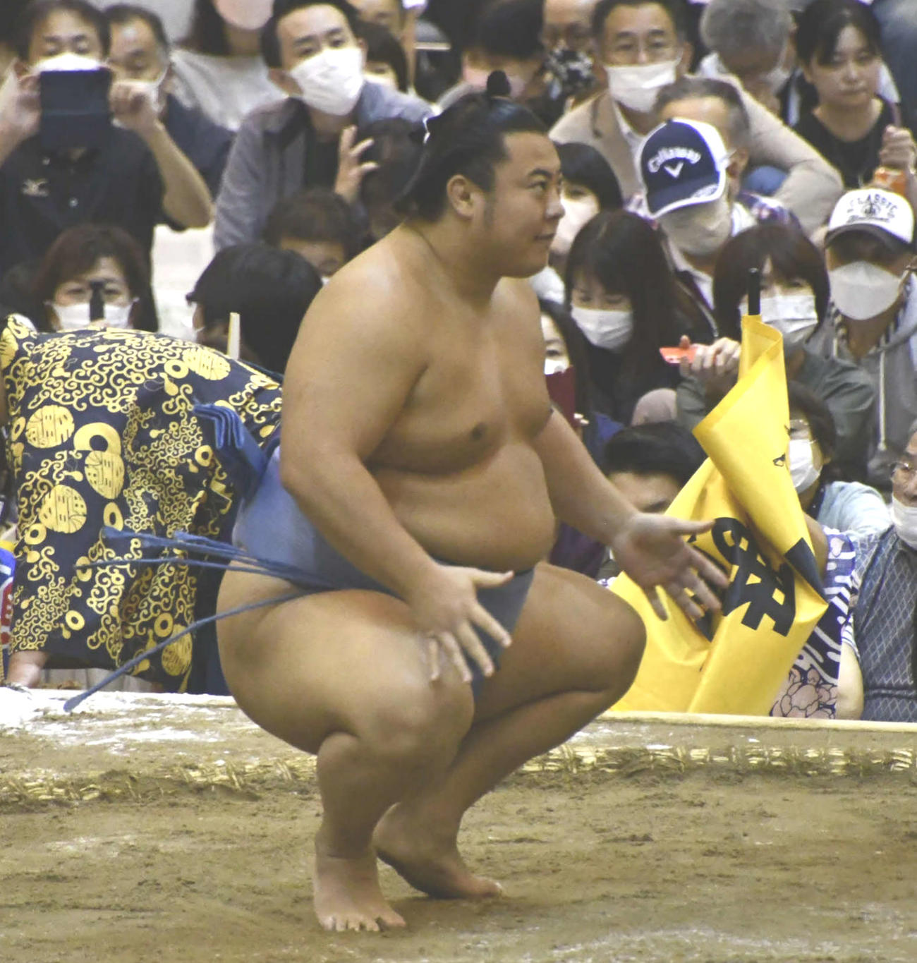 「ゴリラ」化を目指して、パワーアップを期す翔猿（撮影・平山連）
