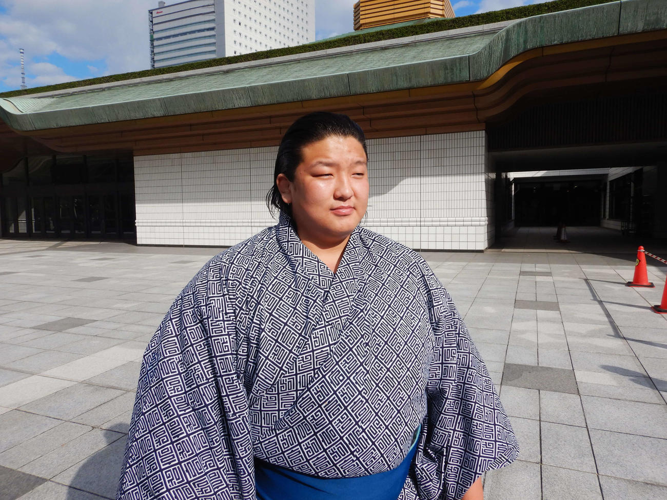 10月、新弟子検査を受けた高砂部屋のラグチャー・ジャミントクトホ（撮影・平山連）