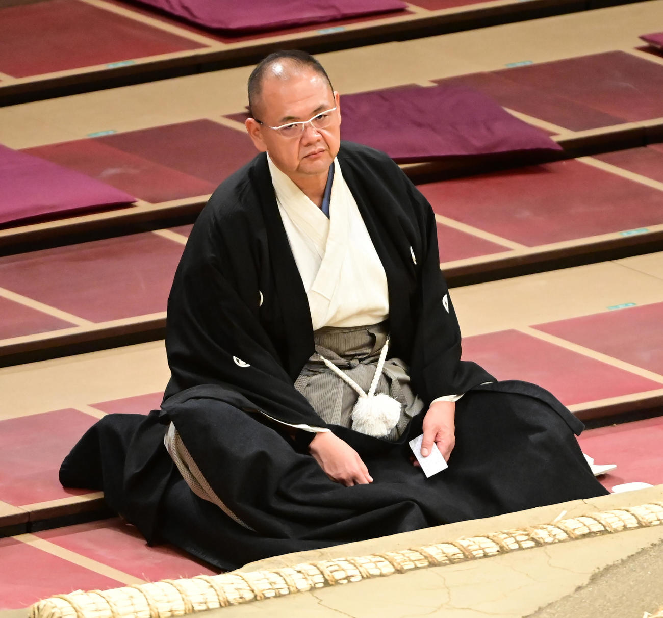 審判を務める湊親方（2021年9月撮影）