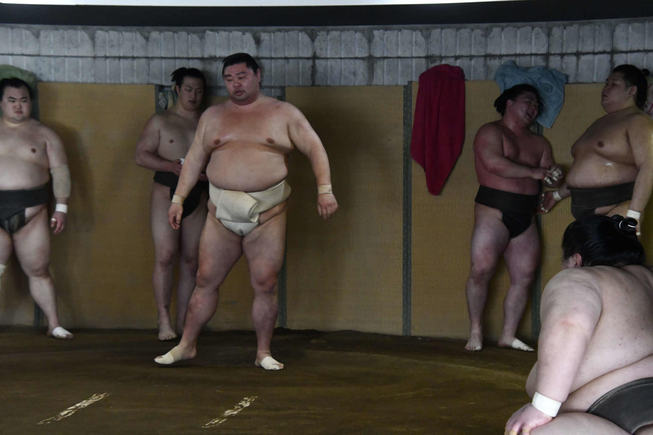 春場所に向けて調整に励む正代（撮影・平山連）