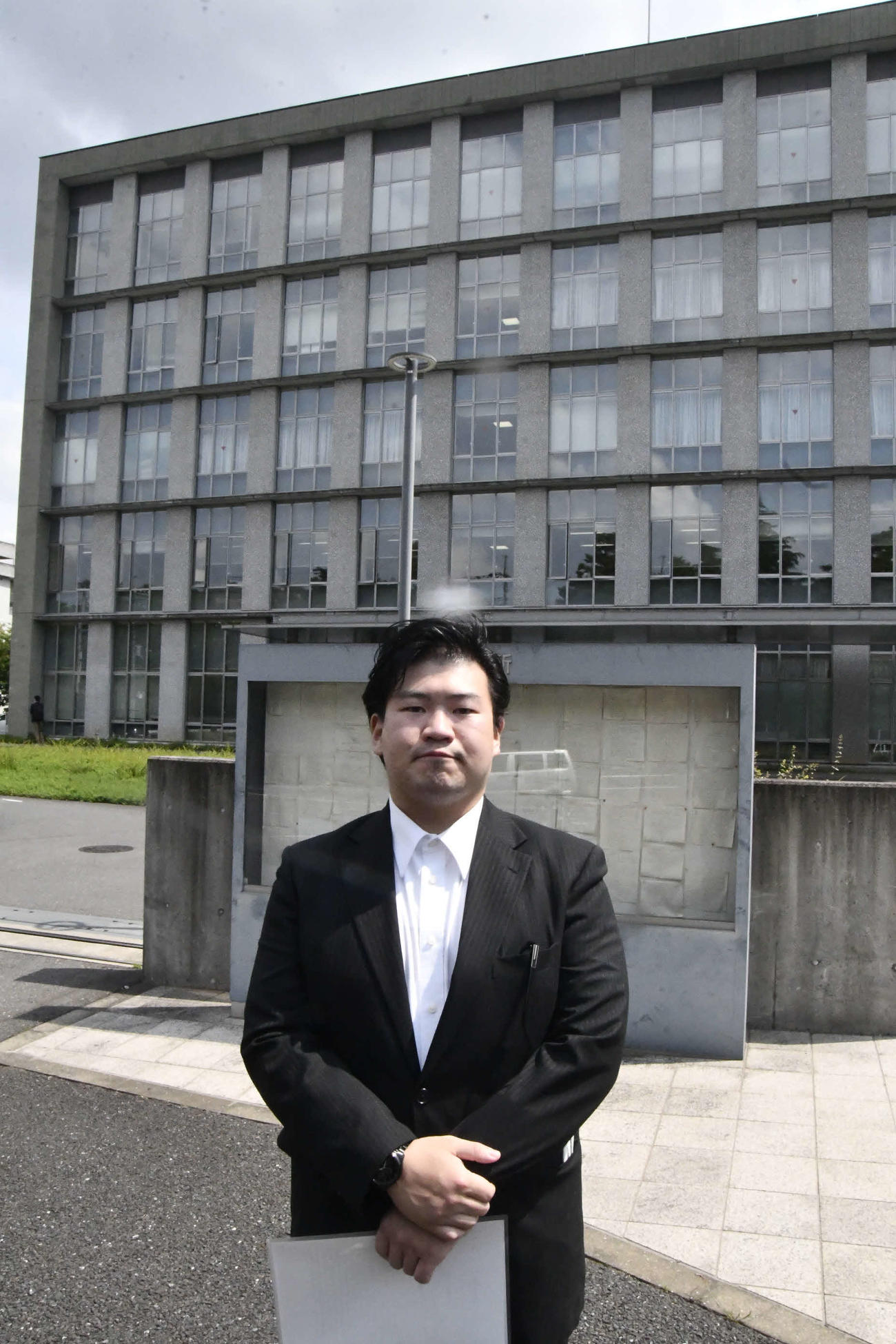 千葉地裁松戸支部に出廷した元琴貫鉄の柳原大将さん（撮影・平山連）