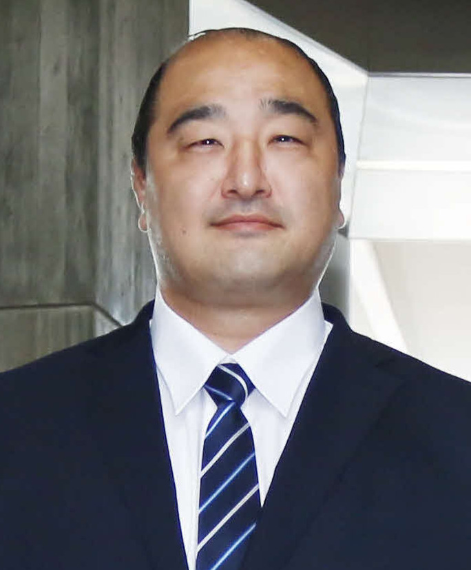 元安美錦の安治川親方（2019年8月13日撮影）