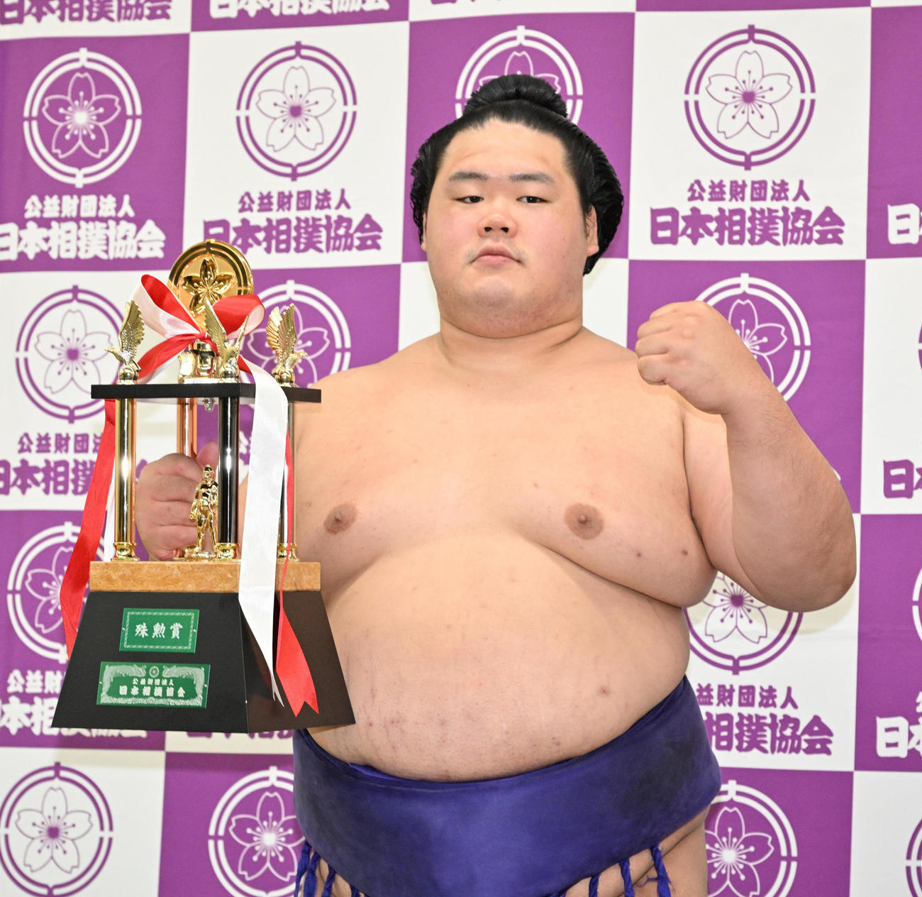 殊勲賞の明生（代表撮影）