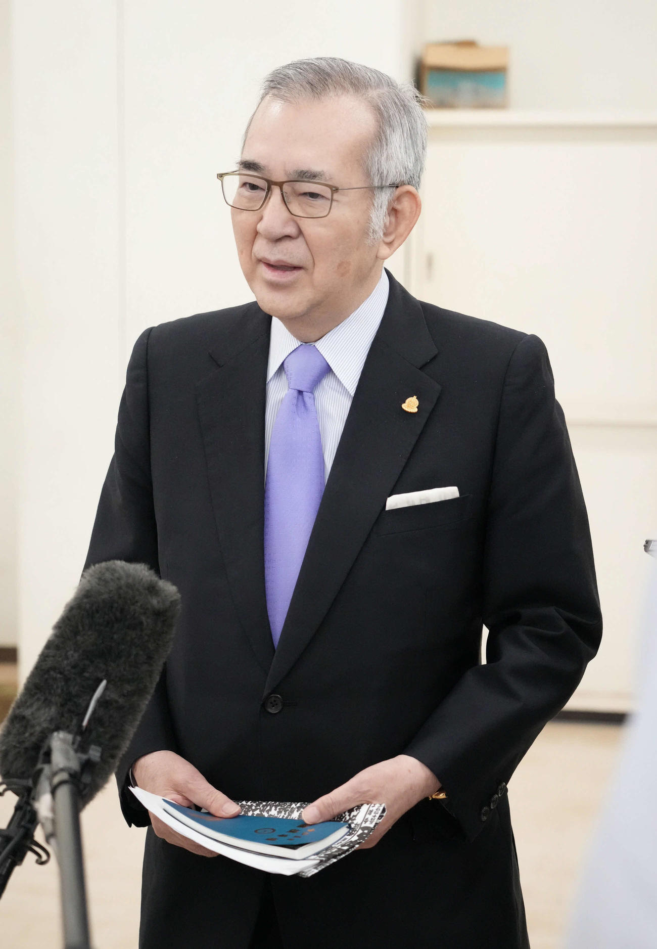 横綱審議委員会の山内委員長（2023年5月4日撮影）