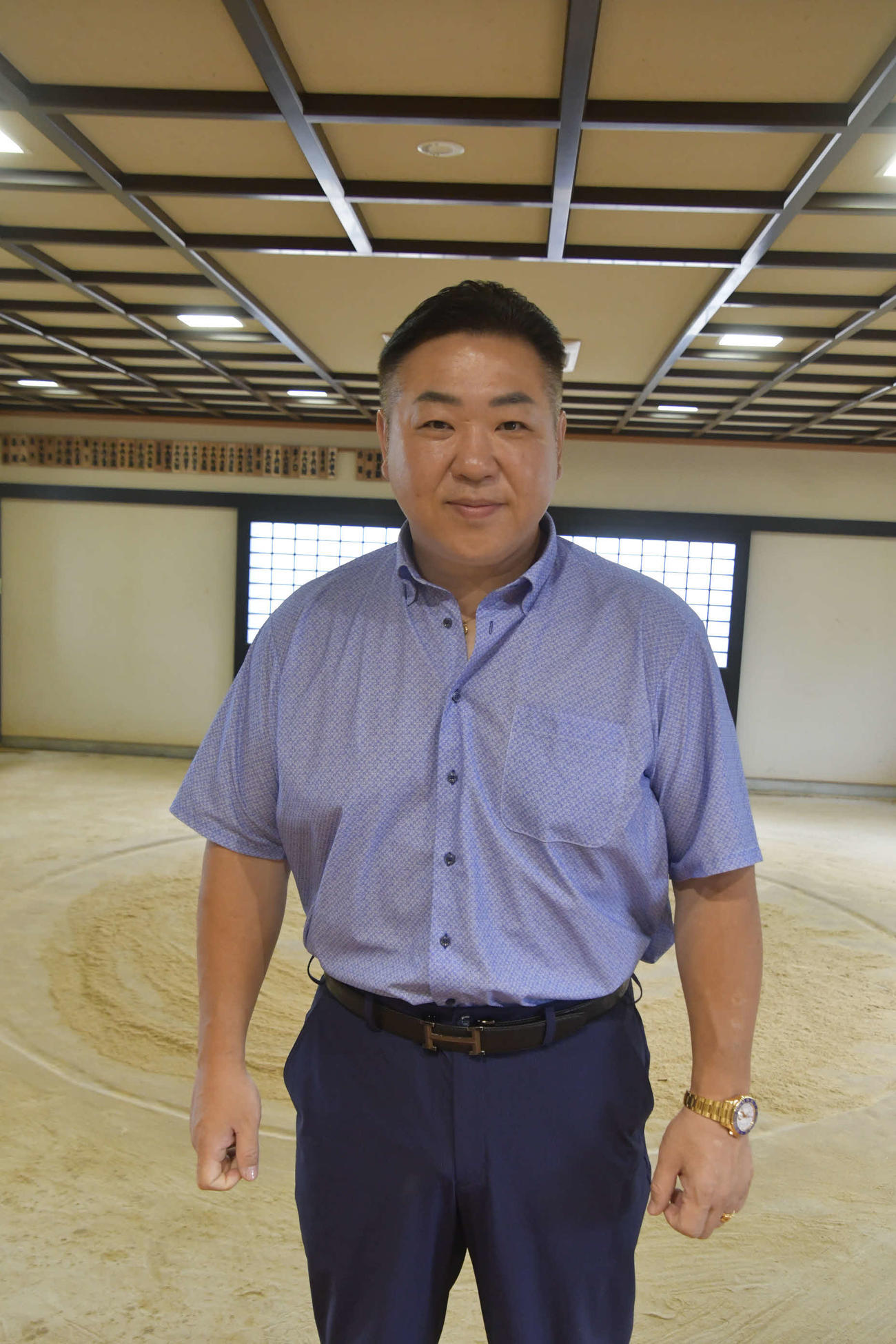 大関昇進にまつわるエピソードを語る元千代大海の九重親方（撮影・平山連）