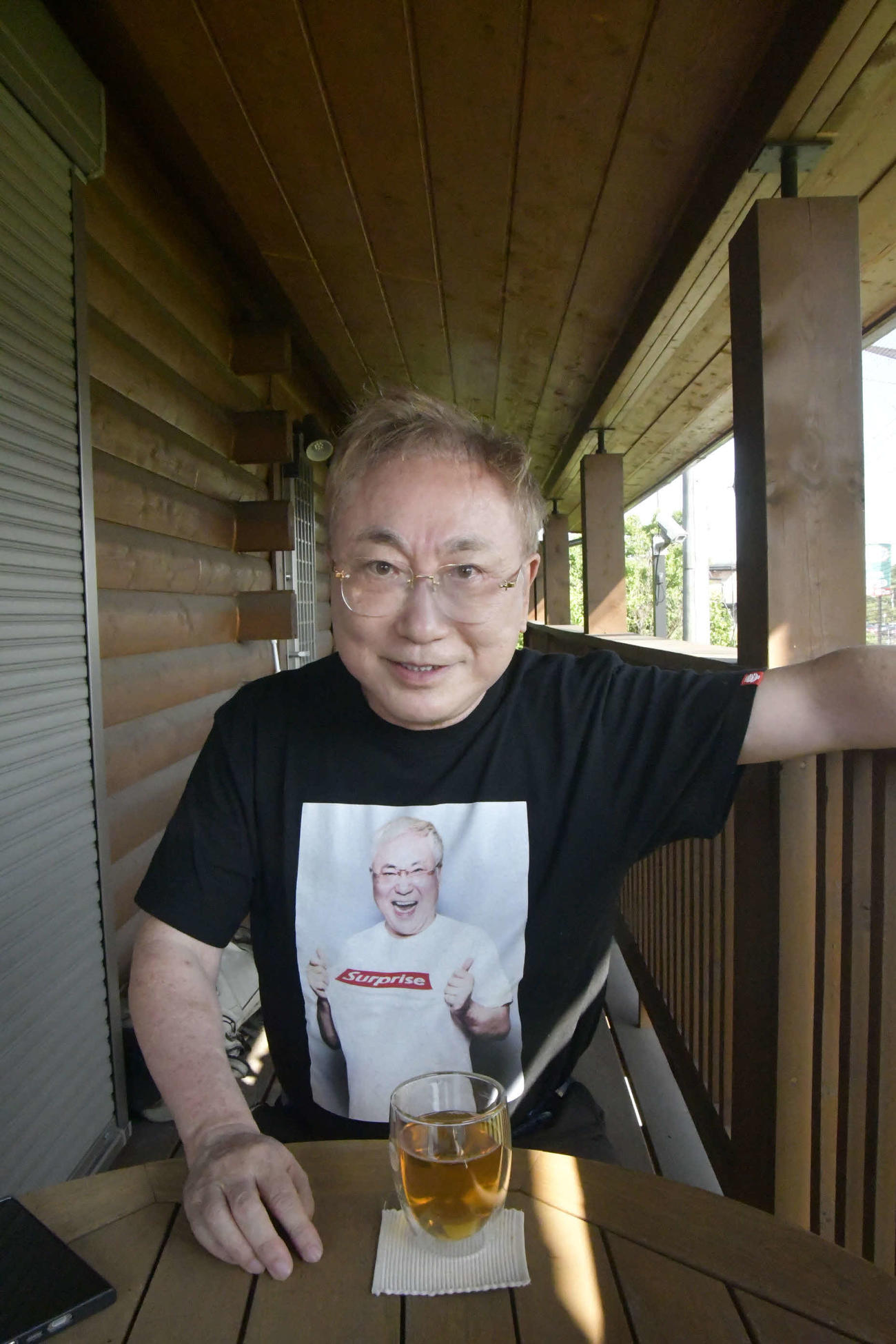 豊昇龍が大関昇進なら、牛1頭プレゼントを約束する「高須クリニック」の高須克弥院長（撮影・平山連）