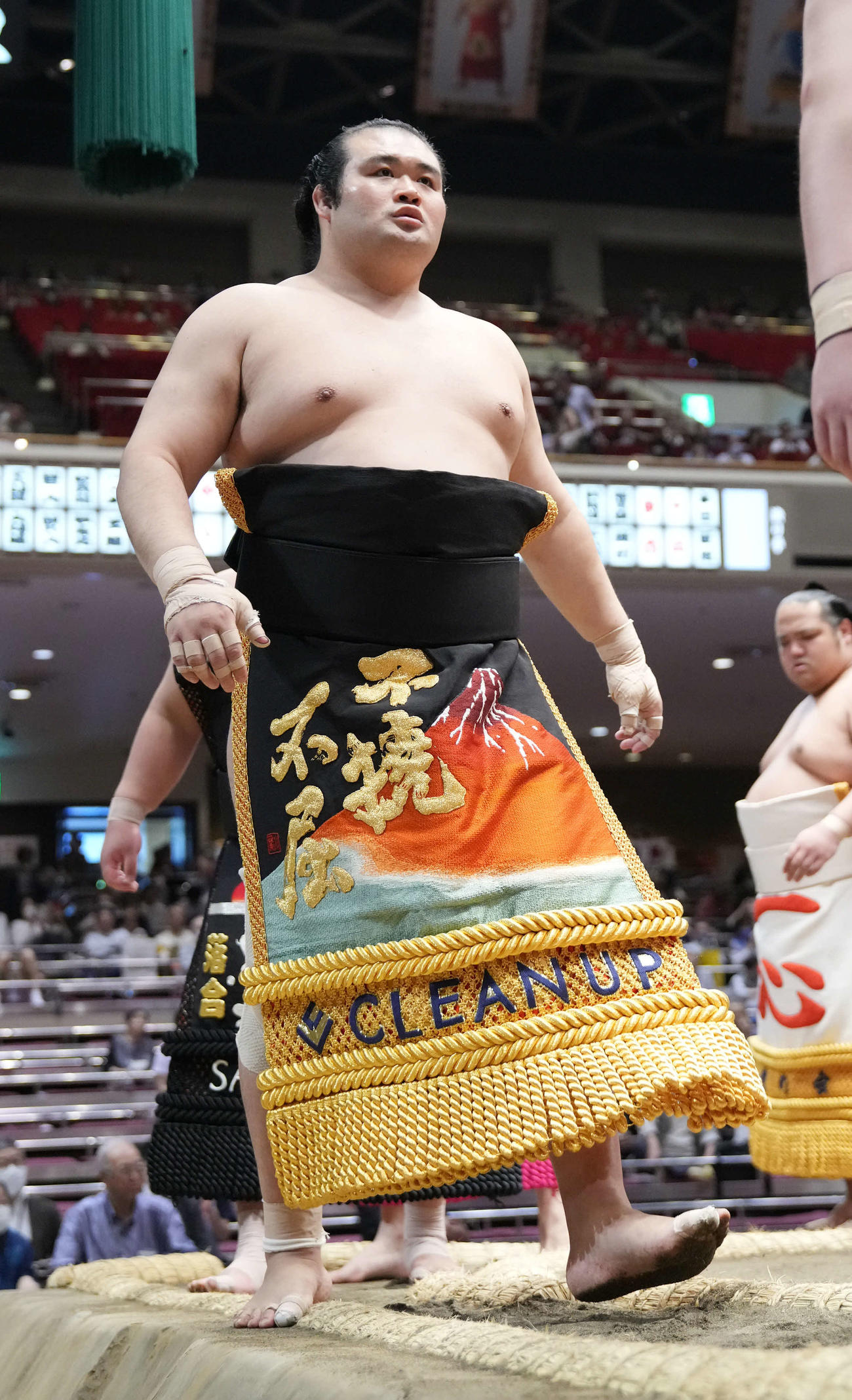 十両土俵入りに臨む千代の国（2023年5月18日撮影）