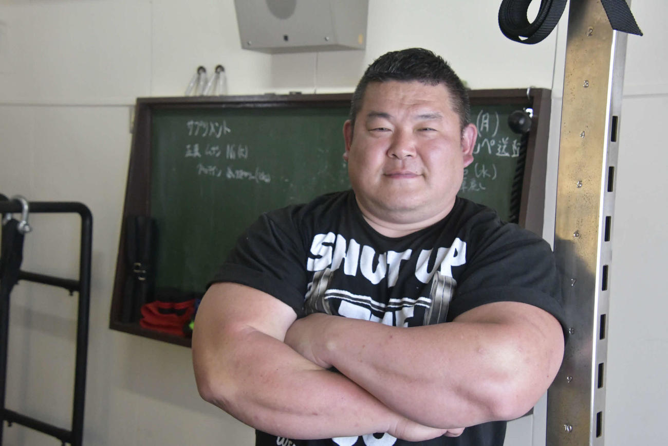 立浪部屋のフィジカルコーチの松原郷士氏（撮影・平山連）