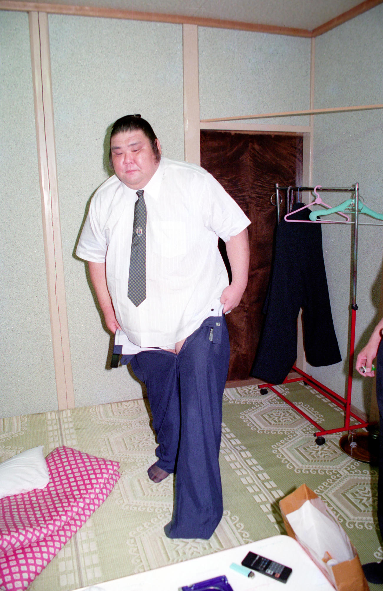 89年7月、若松部屋で師匠見習いをすることになった元大関朝潮の山響親方